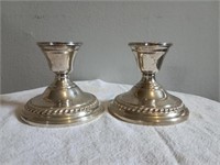 Sterling Reinforced Weighted Candlestick Holders