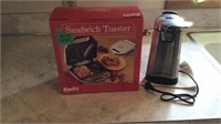 Can opener and sandwich toaster