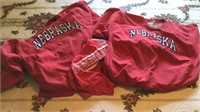 2 sweatshirts and t shirt NEBRASKA
