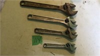 4 adjustable wrenches