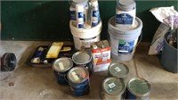 Misc paint and paint supplies ( Some full)