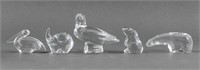 Baccarat Animal Crystal Paperweights, 5