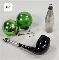 Antique Blown Glass Christmas Ornaments