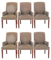Modern Upholstered Dining Armchair, 6