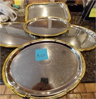 F - LOT OF 5 SERVING TRAYS (K60)