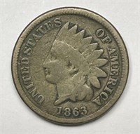 1863 Indian Head Cent CN Alloy Good G