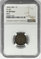 1894/1894 Indian Head Cent FS-301 NGC VF det