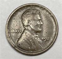 1922-D Weak D Lincoln Wheat Cent Very Good VG