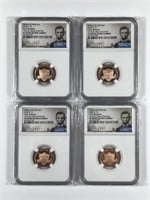2022-S Lincoln Cent Proof Lot of 4 NGC PF69 UCAM