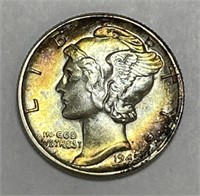 1945 Mercury Silver Dime Brilliant Uncirculated BU