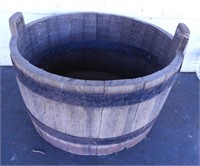 Lot #3005 - Keg barrel cut down to planter with