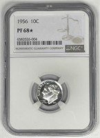 1956 Roosevelt Silver Dime Proof NGC PF68 * STAR