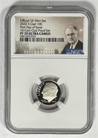 2022-S Roosevelt Dime FIRST DAY ISSUE NGC PF70