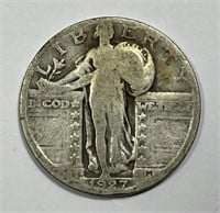 1927-S Standing Liberty Silver Quarter Good G