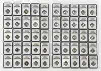 1999-2008 Silver Proof State Quarter 50-pc Set NGC