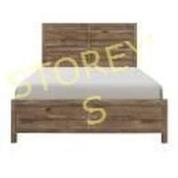 King Bed Set w/ Headboard, Footboard & Rails