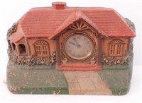 Lot #3069 - Bungalow Clock Co. figural house