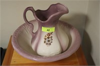 Ceramic Pitcher & Bowl