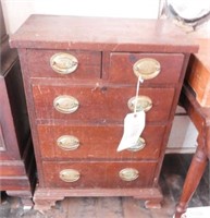 Lot #3096 - Mahogany Diminutive five drawer
