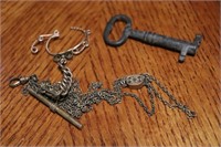 Pocket Watch Chains & Clock Key