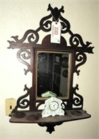 Lot #3103 - English Mahogany decorated mirrored