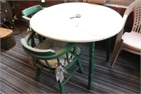 Painted Drop Leaf Table & Chairs