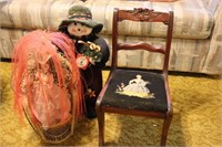 Chair, Snowman & Doll