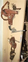 Lot #3142 - (8) Vintage Childs cap guns and toy