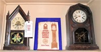 Lot #3144 - (2) antique mantle clocks as-is by