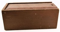 Lot #3147 - Wooden slide top candlebox 6” x 13"