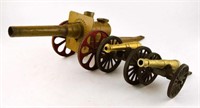 Lot #3153 - (3) Toy artillery cannons by Penncraft