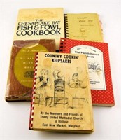 Lot #3160 - (5) local cookbooks: Recipes of