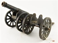 Lot #3174 - (1) cast iron 15” toy cannon, and