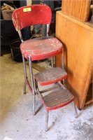 Vintage Kitchen Step Chair