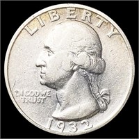 1932-S Washington Silver Quarter NEARLY