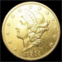 1904-S $20 Gold Double Eagle UNCIRCULATED