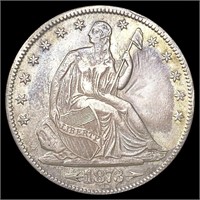 1873 Arws Seated Liberty Half Dollar LIGHTLY