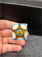 Vintage Deputy Sheriff Tin Toy Badge On Card