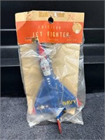 Vintage Friction NAVY Jet Fighter Plane Toy MIP