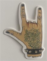 Rock & Roll hand sticker