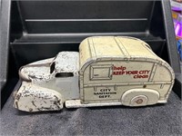 Vintage MARX Sanitation Pressed Steel Toy Truck