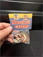 Vintage Baseball Coins in PKG Pete Rose Frank Rob