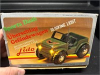 Vintage LIDO German Battery Operated Jeep Toy MIB