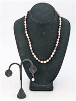 HONORA COLLECTION PEARL NECKLACE & EARRINGS