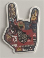 Punk Rock hand sticker