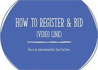 HOW TO REGISTER & BID IN THIS AUCTION