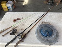 Fishing rods & basket