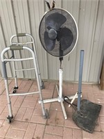 Fan walker & dust pan