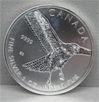 2015 1 Oz. Silver Canadian 5 Dollar Coin.