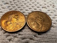 2- 2000 P. MINT SACAGAWEA GOLD DOLLAR